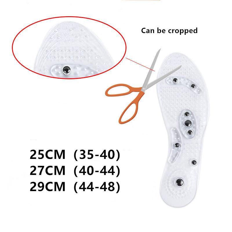 Foot  Acupressure Enhanced Massage Insoles Long Lasting Breathable Insoles for Men and Women Massage Transparent Insole