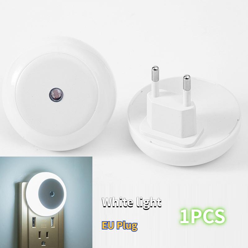 Intelligent Light Control Induction Light, Small Night Light, White Light, Blue Light, Red Light, Warm Light, Amber Light, Smart Home