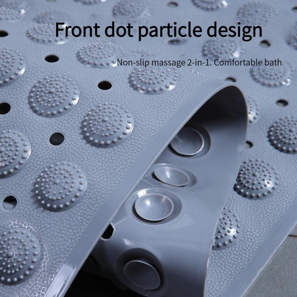 Коврик для душа и ванной, коврик для ванной, бытовая полая гидрофобная утолщенная противоскользящая накладка с присоской для ванны, массажная накладка для ног