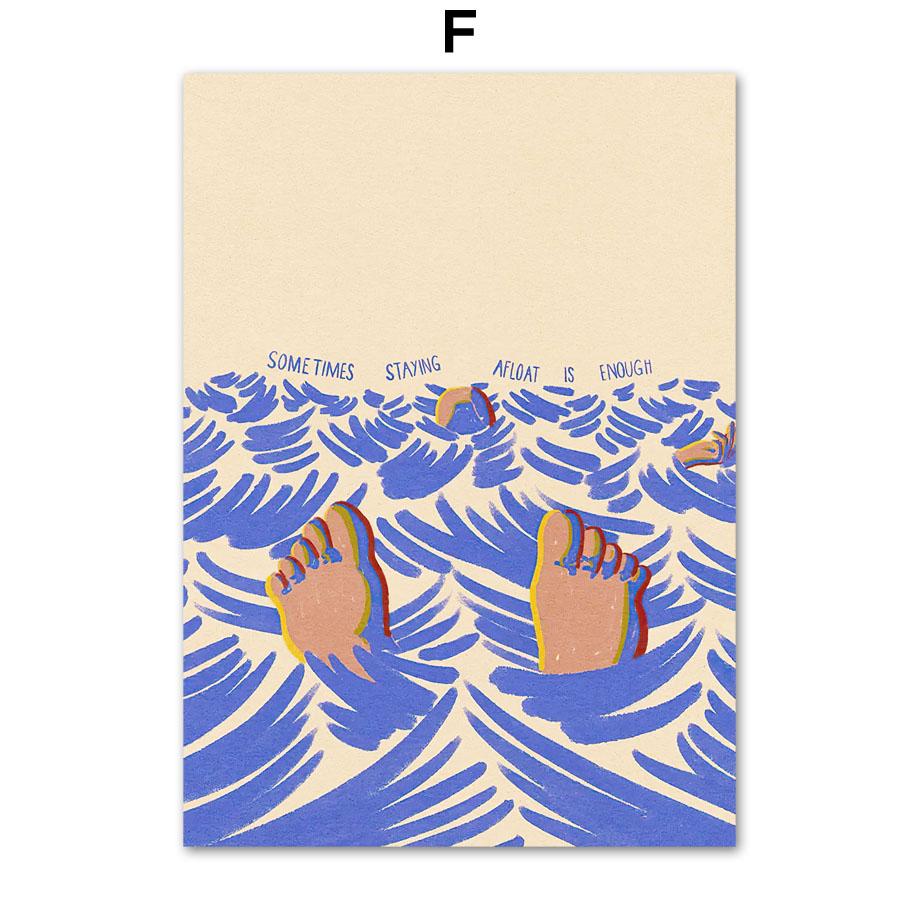 Винтажные постеры для серфинга, пляжа, океана, печать на холсте, настенная картина, искусство, современная мода, ретро, ​​абстрактный декор интерьера гостиной