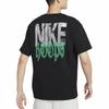 Nike Повседневная черная мужская футболка с коротким рукавом и принтом