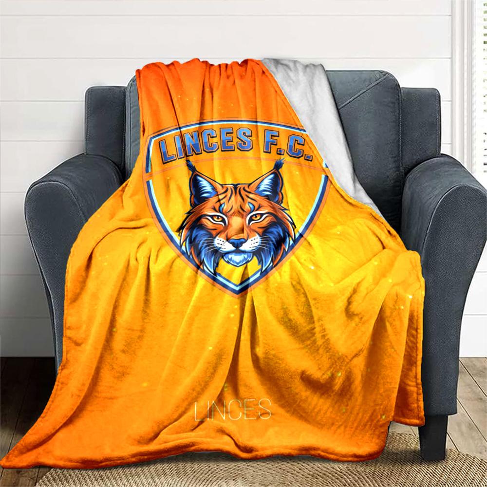 Linces FC Print Flannel Blanket High Quality Warm Comfortable Cover for All Seasons Perfect for Gifts Home Decor