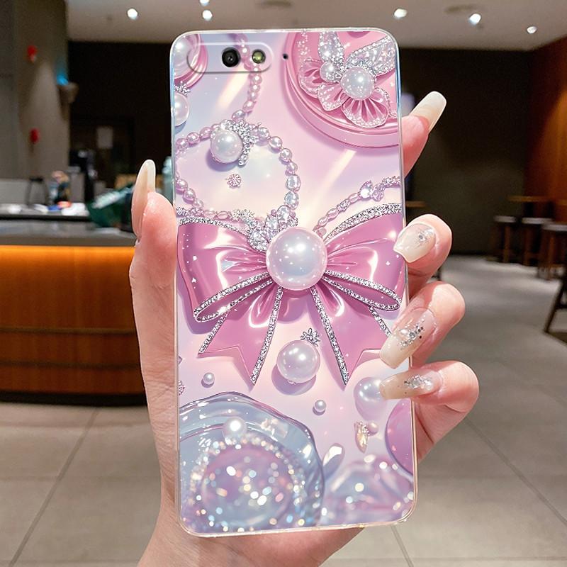 Phone Case For Huawei Y6 2018 Fundas Capa Butterfly Bow Protective Casing Transparent Soft Silicone TPU Cover Coque