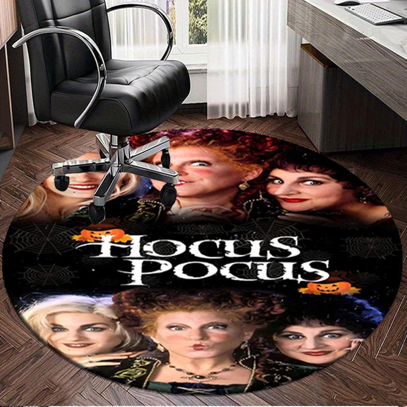 Hocus Halloween Night Round Rug for Livingroom,Bedroom, Palyroom, Chair Rug, Area rug, Circle Carpet, Large Size Fan Christmas gift