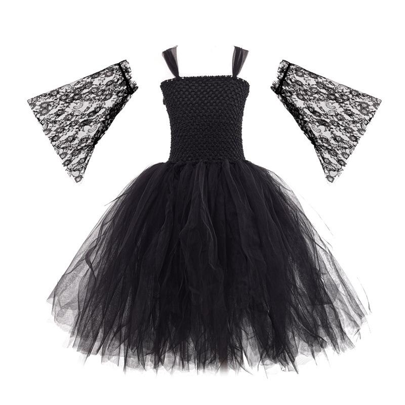 Костюм на Хэллоуин для детей девочек ведьма вампир косплей средневековое винтажное платье День мертвых детская одежда карнавальная вечеринка