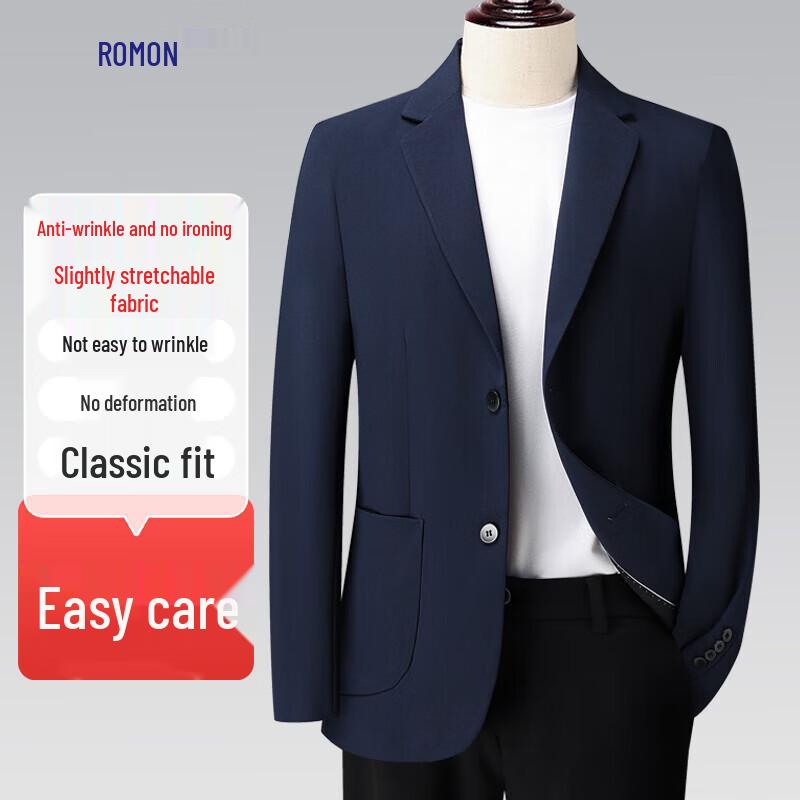 Мужской пиджак Luomeng, приталенный, в стиле business casual