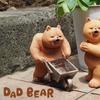 Resin Dad Bear Cart 3351