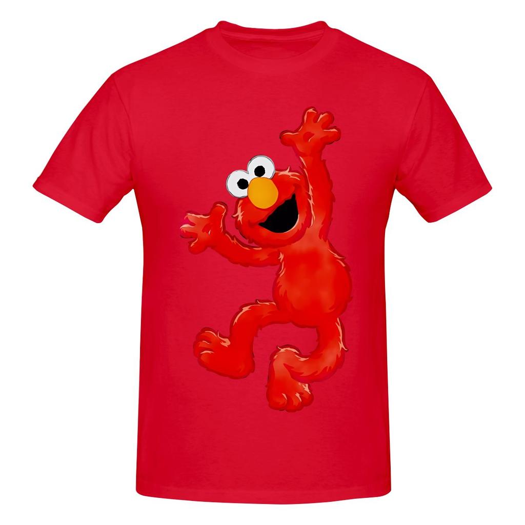 Elmo Dance Sesame Street Doll Cartoon Not Easy To Deform Tshirt Niche Simplicity Heat Transfer Basic Tee