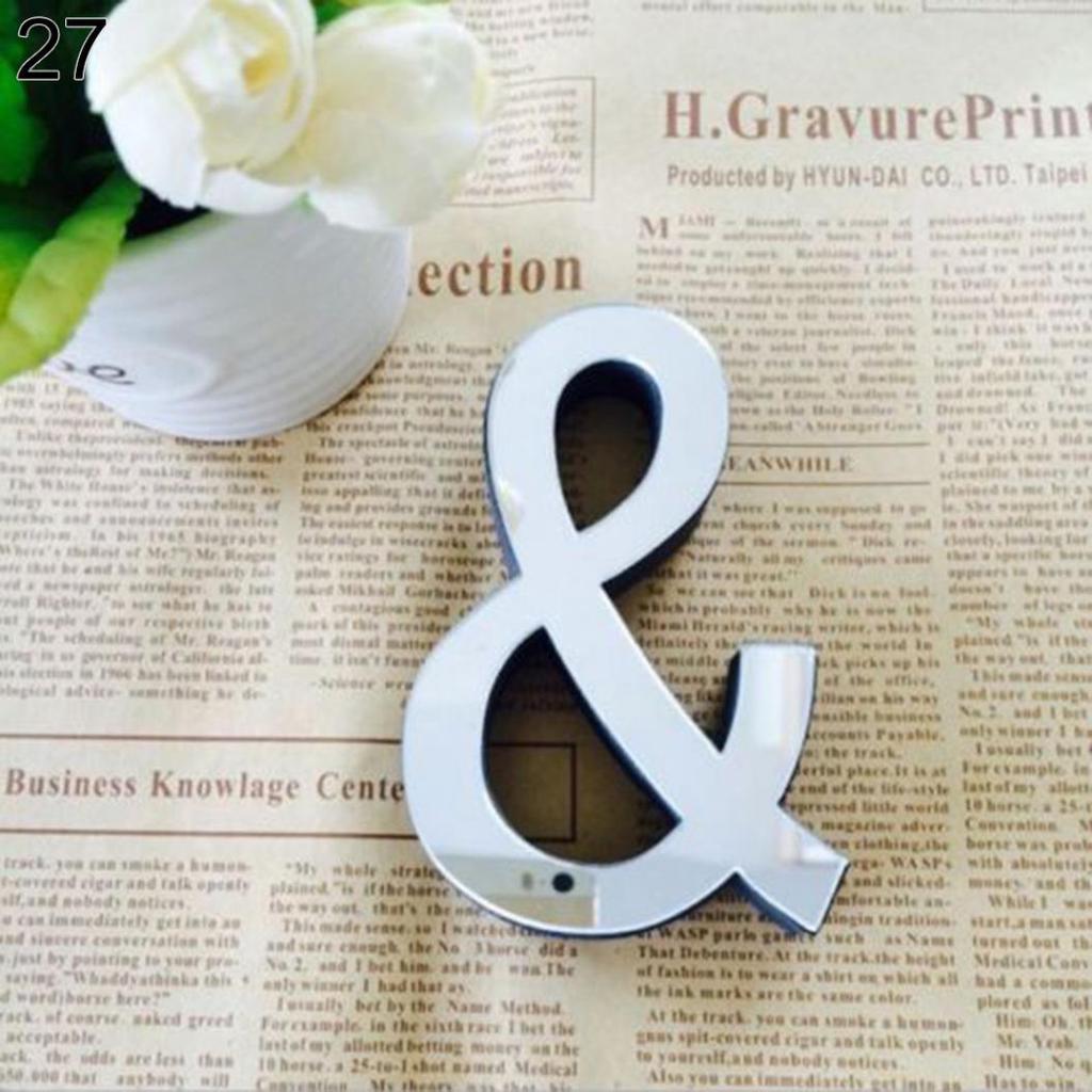 26 English Letters DIY 3D Decal Art Mural Wall Stickers Home Decor