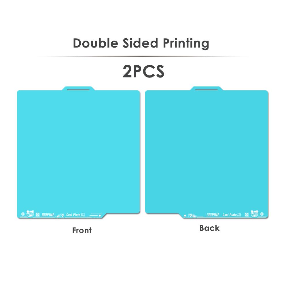 Juupine OMG Glacier Plate For Bambu Lab Build Plate Lower Temp PLA PETG Printing P1P A1 X1c P1S 256MM Bambulab A1 Accessories