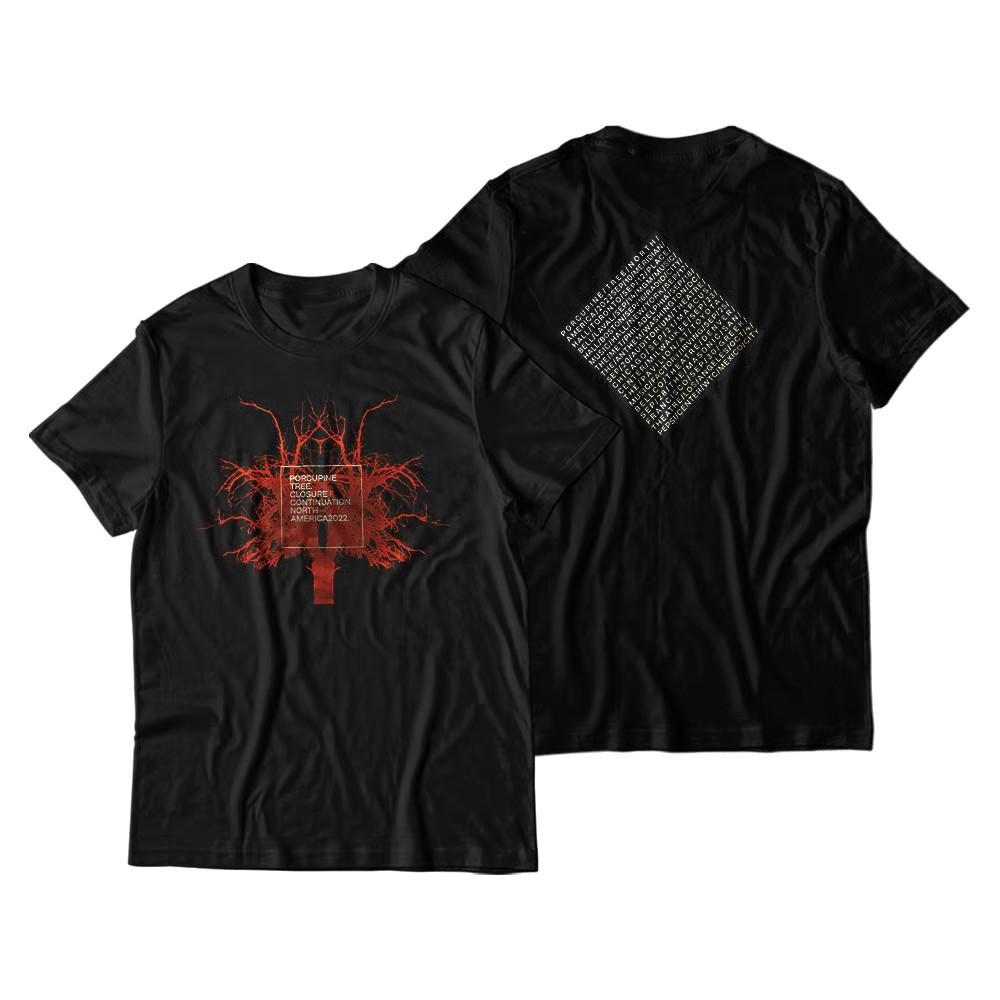 2 Sides Porcupine Tree Black Rohrschach US Tour Shirt Unisex S-5XL ND1396 Unisex T-Shirt