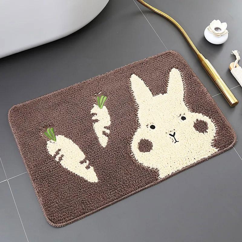 Коврик для ванной с рисунком, противоскользящий коврик, коврик для двери, коврик для входа в спальню, коврик для дома, впитывающий коврик для ног, моющиеся детские коврики