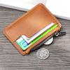 Retro Leather Card Holder  Change Bag  Mini Bag Cowhide Portable Zipper Hanging Key Thin Coin Bus Card Cover