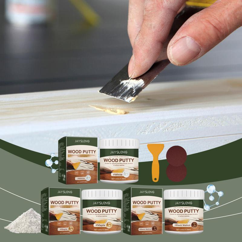 All Purpose Exterior Wood Filler for Outdoor Repair Stainable Putty for Wall Cracks Wood Fix for Renovation