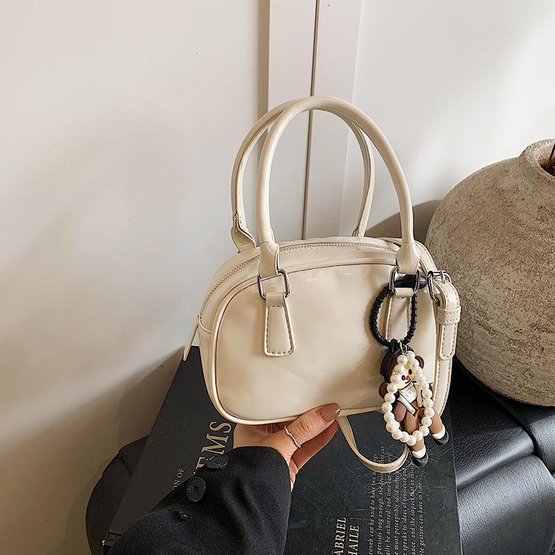 Премиальная нишевая сумка с чувством, женская 2025, новая весенне-летняя модная повседневная сумка через плечо, сумка-мессенджер, портативная сумка-боулинг