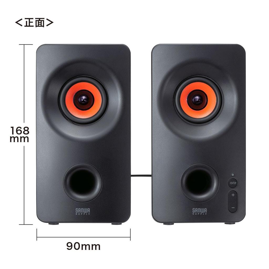 Sanwa Supply Bluetooth-совместимый 3-полосный мультимедийный динамик MM-SPBT3WAY