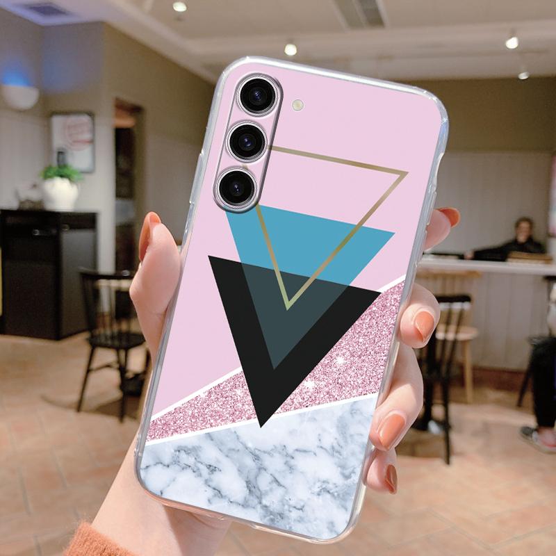 Для Samsung Galaxy S24 Чехол S24 Plus S 24 Ultra Чехол для телефона Мраморный Прозрачный Coque Мягкий ТПУ Fundas Для Samsung S25 FE S25+ Чехол