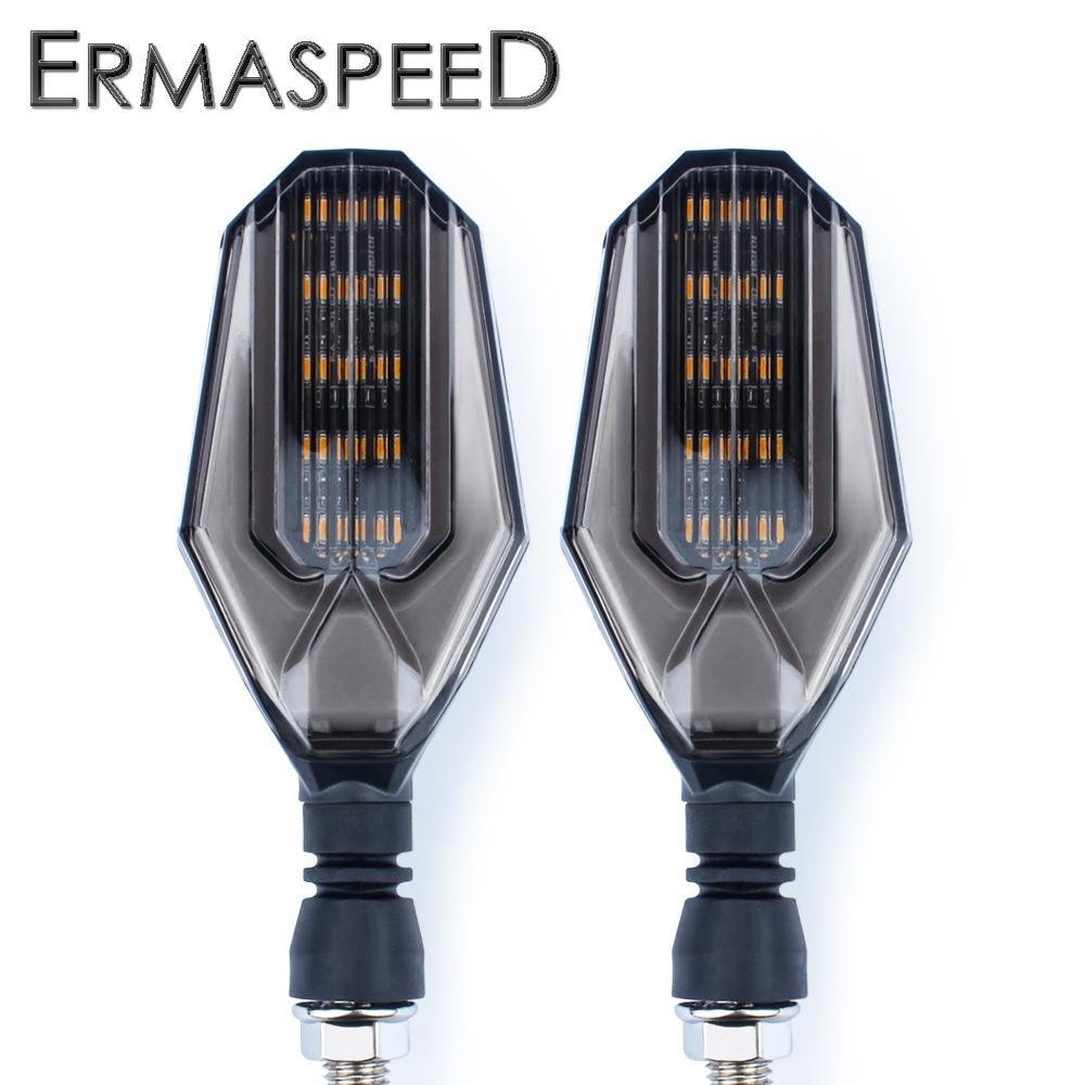 Lampu Sinyal Belok LED Sepeda Motor Universal Lampu Rem Sinyal Berhenti Berkedip Lampu Indikator Lampu