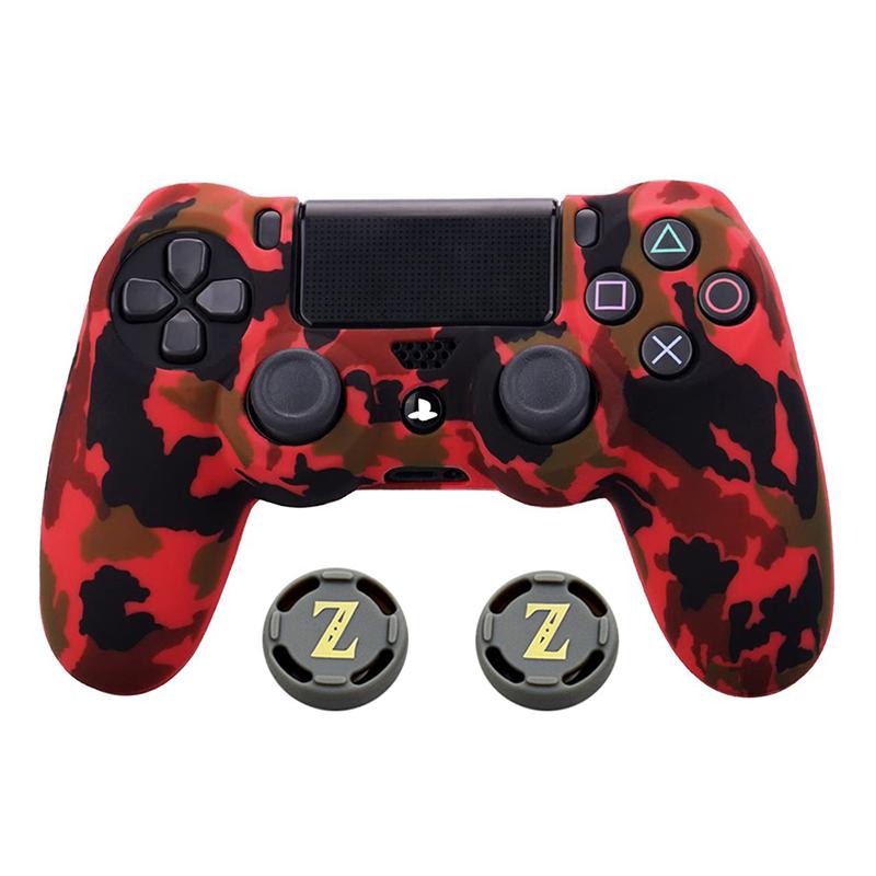Camouflage Silicone Rubber Gel Skin for Sony Ps4 Slim/pro Controller Cover Protective Case for Ps4 Wireless Controller Accessory
