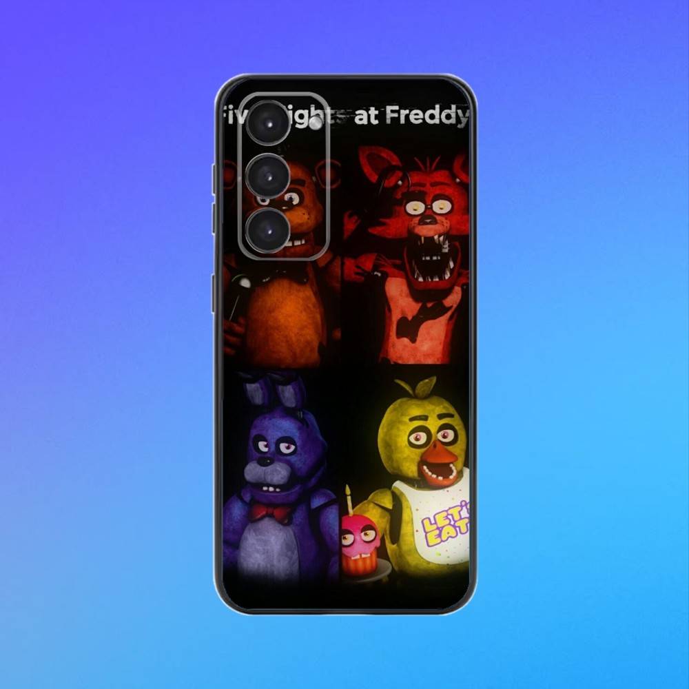 Чехол для телефона Five-Nights-At-Freddys F-Fnaf Для Samsung Galaxy A73,A72,A71,A70,A53,A52,A51,Других Мягкий Черный Чехол