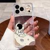Case For iPhone 17 Air 17 Pro 17 Pro Max Aesthetic Cute Cat Astronaut Transparent Cover For iPhone 17 Air 17 Pro 17 Pro Max Capa