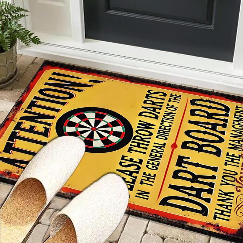 Custom NameThrow darts Printed Carpet, Indoor Rug, Chair Rug, Living Rooms, Doormat Made From Polyester Home Decor Birthday Christmas Gifts