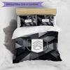 Fulham Football Printed 3 Pieces Bedding Set, Comfortable Skin Friendly Bedroom Duvet Cover Set