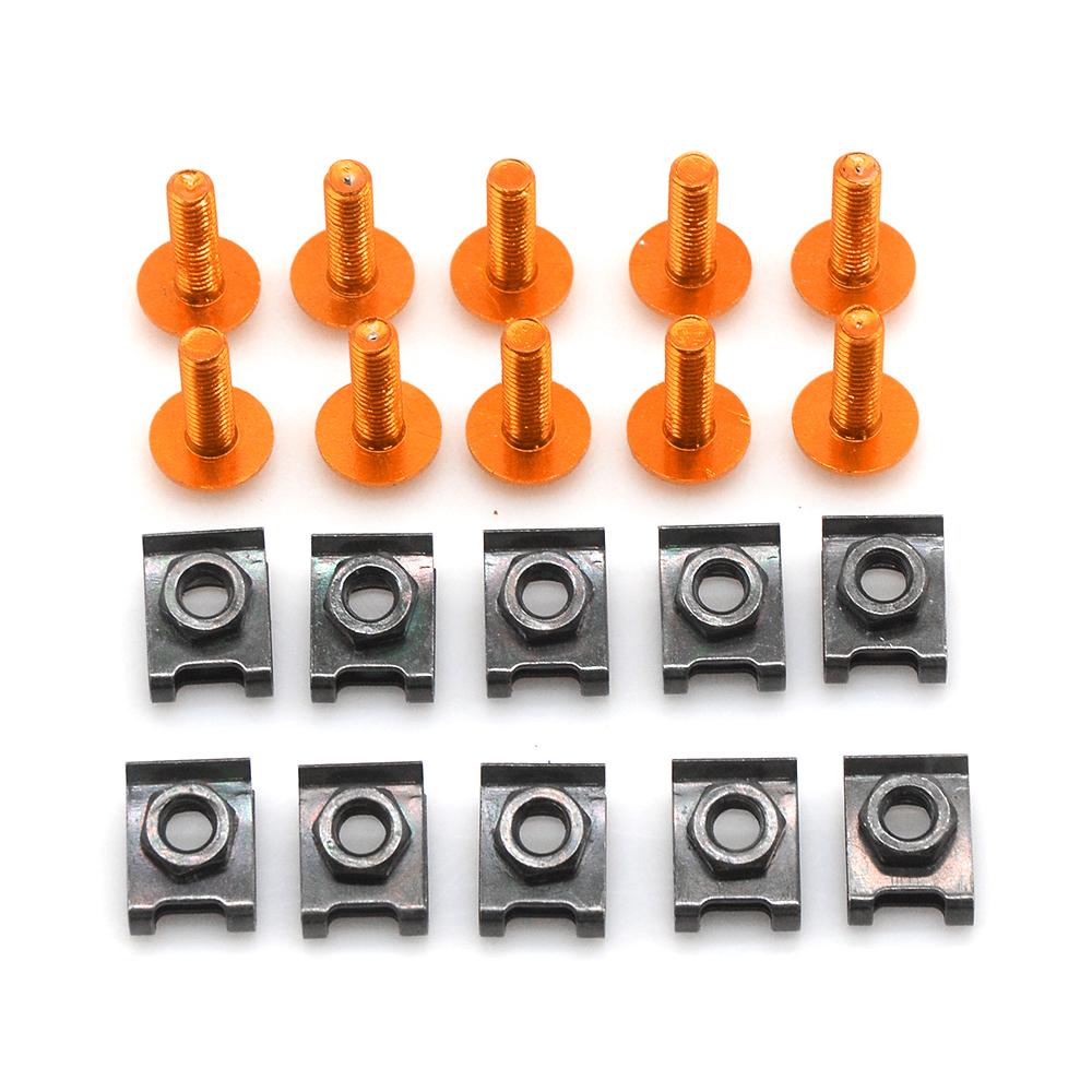 10 шт. 6 мм CNC универсальные аксессуары для мотоциклов обтекатель кузова болты винты для kawasaki Z300 Z750 Z750R Z750S