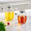 Steel Lid Glass Oil Pot Large-capacity Transparent Soy Sauce Vinegar Bottle Leak-proof Fragrant Oil Tank Kitchen Tools