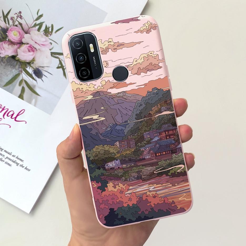 For Oppo A53 A53s Case Cute Fashion Cartoon Painted Cover Soft TPU Phone Case For Oppo A53s A 53 s OppoA53 s Fundas Coque Bumper
