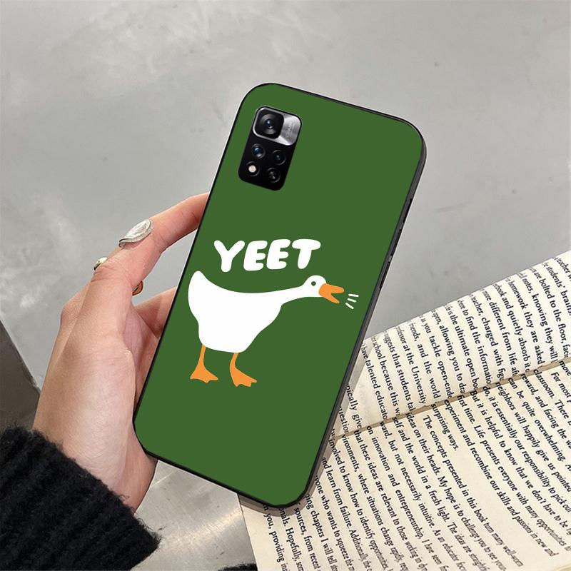 Cartoon Cute Goose Duck Phone Case for Xiaomi Redmi note 13 12 Pro 11S 11 10 Pro 10S 12S Redmi 10 13C 9C Funda