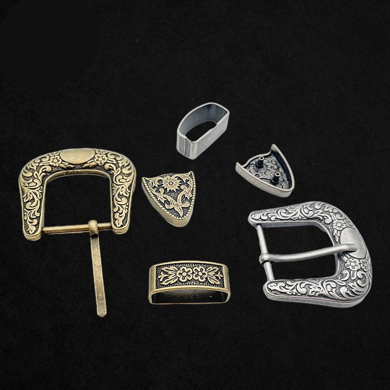 1 комплект аксессуаров для самостоятельного изготовления, аксессуары для ремня, ремонтный комплект, металлическая пряжка, винтажная кожаная поделка