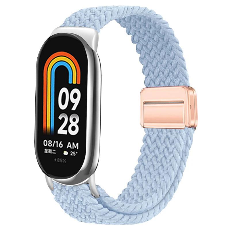 Для Xiaomi Mi Band 10 ремешок Аксессуары дышащий нейлон Магнитный плетеный Браслет ремень pulseira correas для Xiaomi Mi band 9 8