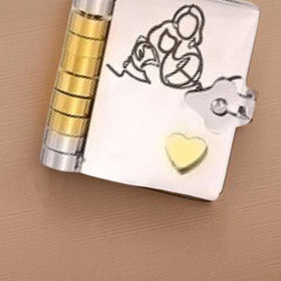 Ожерелье-шарм в виде книги Yousheng для моей внучки, ожерелье-книга, открывающийся шарм-книга с 6 страницами, ожерелье, подарок от бабушки для внучки