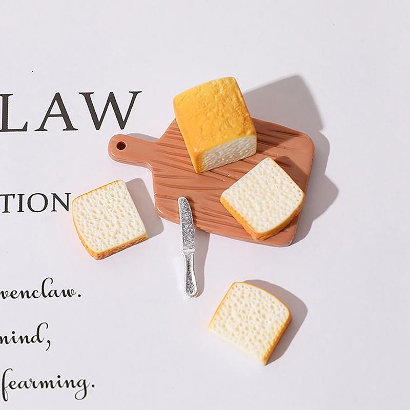 1/2 шт. кукольный домик мини имитация тостов хлебопечка еда игровое украшение модель своими руками миниатюры реквизит для сцены аксессуары из смолы