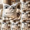 Подушка-чехол ART с изображением мужского лица для разных случаев - Двусторонняя, Мягкая и Прочная для ежедневного использования (для дома и автомобиля)