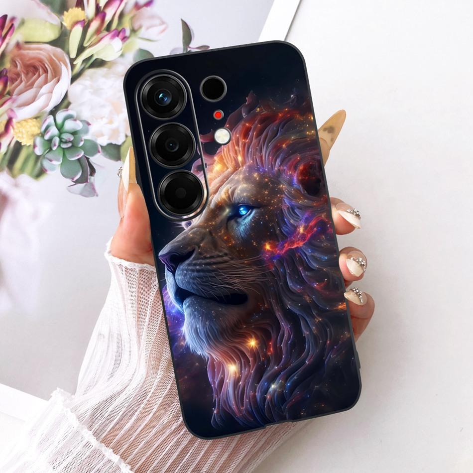 For Tecno Camon 50 4G CN5 Cool Dragon Tiger Pattern Phone Case For Tecno Camon50 4G Black Silicone Soft Covers Bumpers
