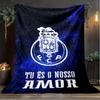 1PC FC Porto  Design Printed Soft Flannel Blanket Throw for Adult Bedroom Living Room Sofa Camping Travel Fan gifts Christmas Gifts
