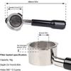 51mm Bottomless Portafilter Compatible with 3-Year SUMSATY Espresso Machines (4mm Prong Thickness)