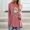 Owl T Shirt Women T-shirt Women Fashion T-shirt Animal Tshirt Long Sleeve Tops Tees Essiential Tops Kawaii Tunic Womens Clothing