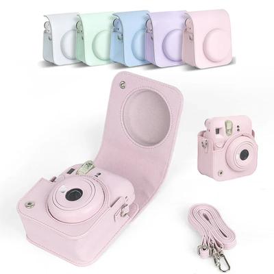 Чехол для камеры Instax Mini 12, мягкий защитный чехол из искусственной кожи, дорожная сумка для пленочной камеры Fujifilm, сумка с плечевым ремнем