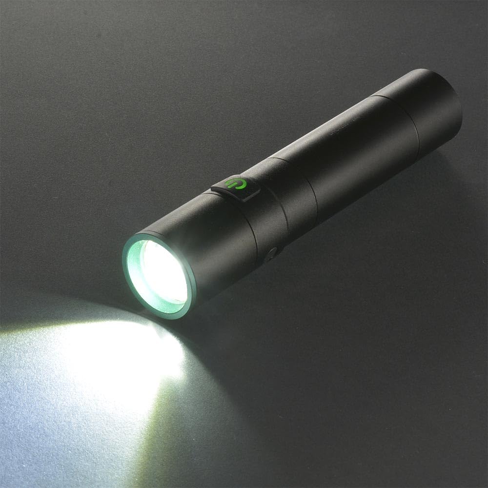 OHM Перезаряжаемый светодиодный фонарик с функциями 180 и мигания LH-C18B5 08-1720 Фонарик, Люмены, Зум, Диммируемый,