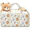 Large Capacity Nursery Storage Basket Portable Diaper Bag  Gift for Baby Shower