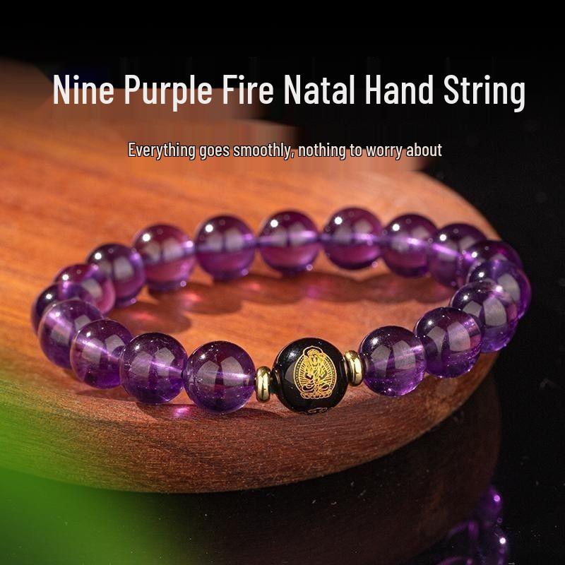 Purple Fire Zodiac Guardians Buddha Bracelet