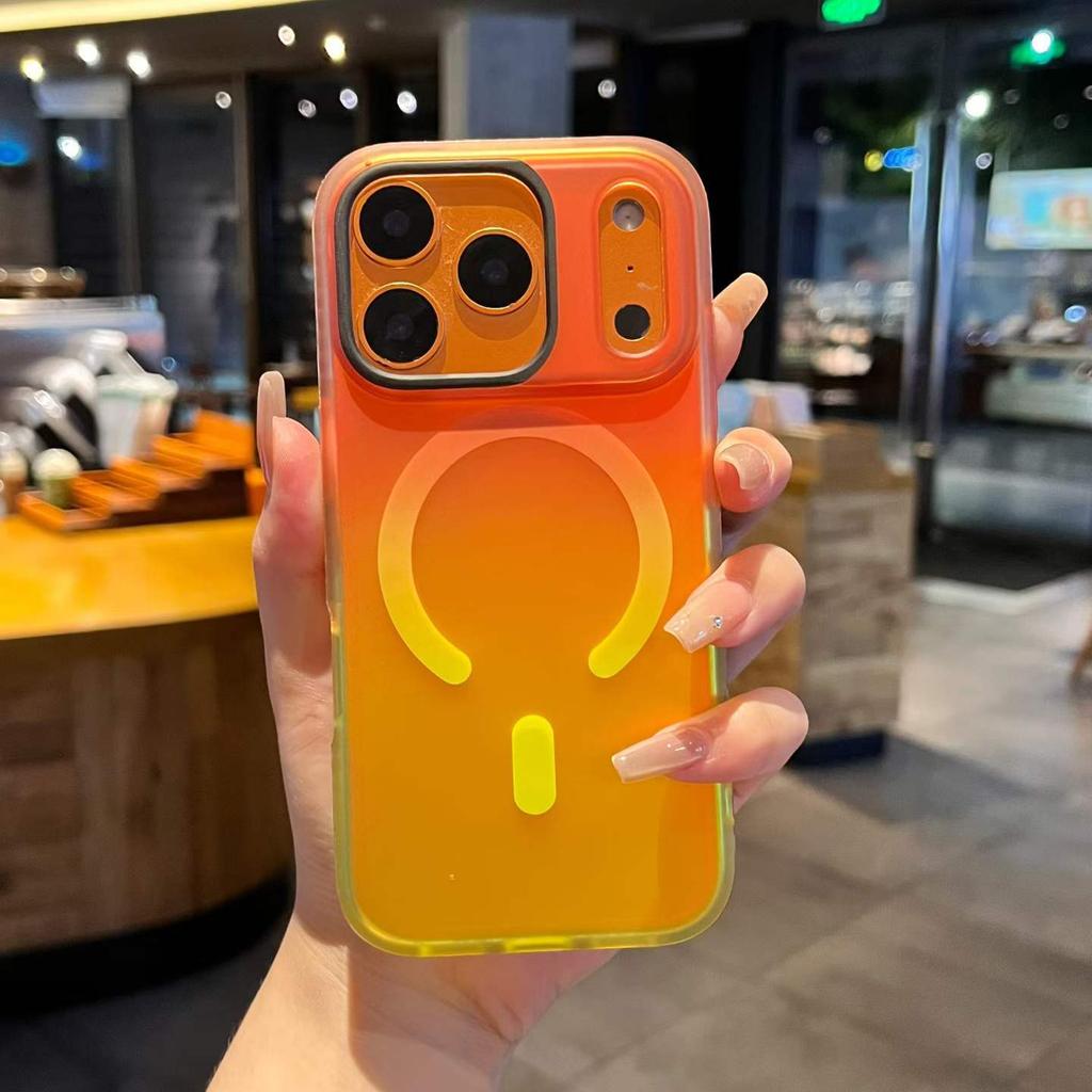 Цветная чехол-накладка для мобильного телефона iphone11pro, постепенное изменение, лазерный, для Apple 11promax, магнитный чехол, матовый