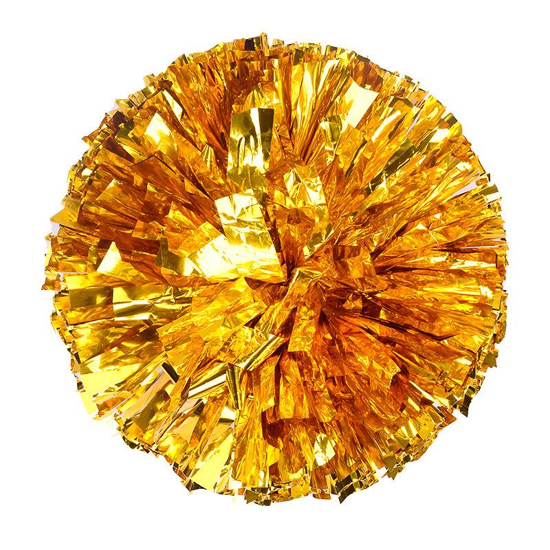 1 Pcs Plastic Double Hole Handle Cheerleader Pom Poms Metallic Streamer Club Sport Supplies Dance Party Club Decorator Tools