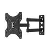 Сверхпрочный стальной настенный держатель для телевизора с регулируемым наклоном и поворотом для плоскопанельных дисплеев 26-55 дюймов, черный