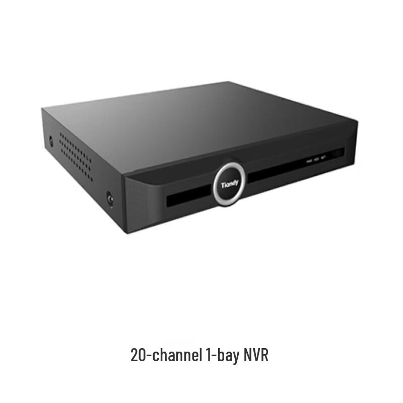 Tiandy 20-канальный видеорегистратор NVR с 1 отсеком, штекер CN (адаптер в комплекте)