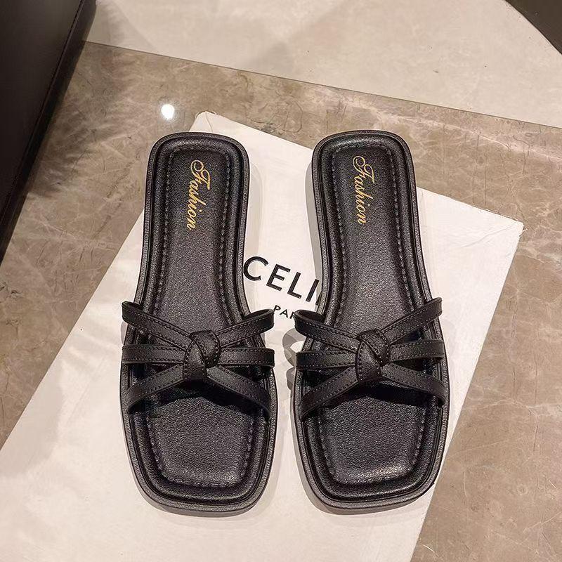 Кросс-банд однословный драг женский удобный носить пляж морской берег новая летняя мода универсальные крутые шлепанцы