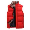 Новый осенне-зимний теплый утолщенный жилет без рукавов, утолщенный черный жилет с воротником-стойкой, хлопковый жилет, мужской